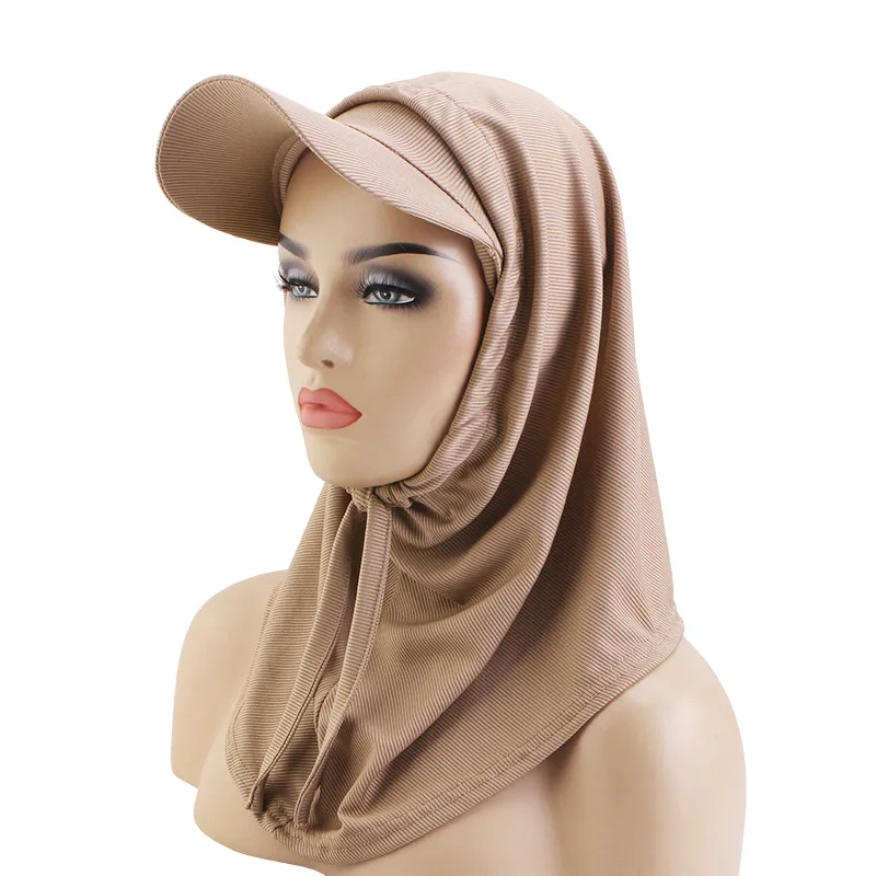 2PCS Stripe Wide Brim Baseball Cap Hijab Headscarf Hat Adjustable Bonnet Visor Instant Scarf Turban Muslim Women Head Wrap Set
2PCS Stripe Wide Brim Baseball Cap Hijab Headscarf Hat Adjustable Bonnet Visor Instant Scarf Turban Muslim Women Head Wrap Set