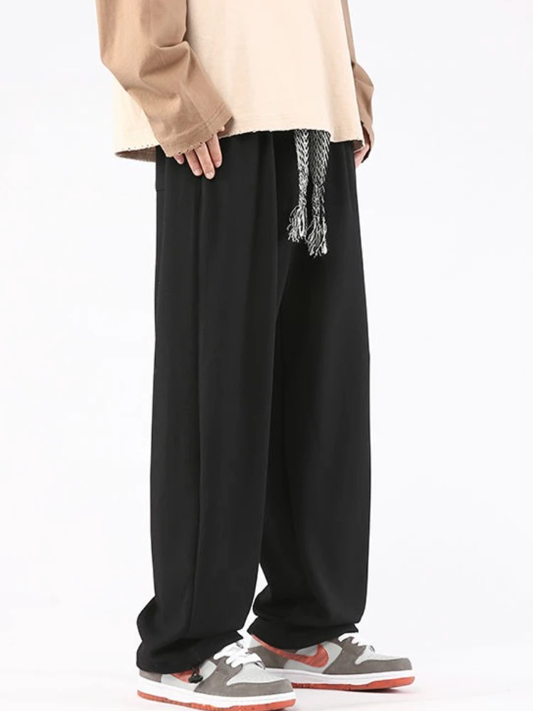 Sweatpants for Men Fleece-lined and Extra Thick Man Sports Pants Draped Plain Korean New in Fashion Retro Casual Trend Trousers
Sweatpants for Men Fleece-lined and Extra Thick Man Sports Pants Draped Plain Korean New in Fashion Retro Casual Trend Trousers