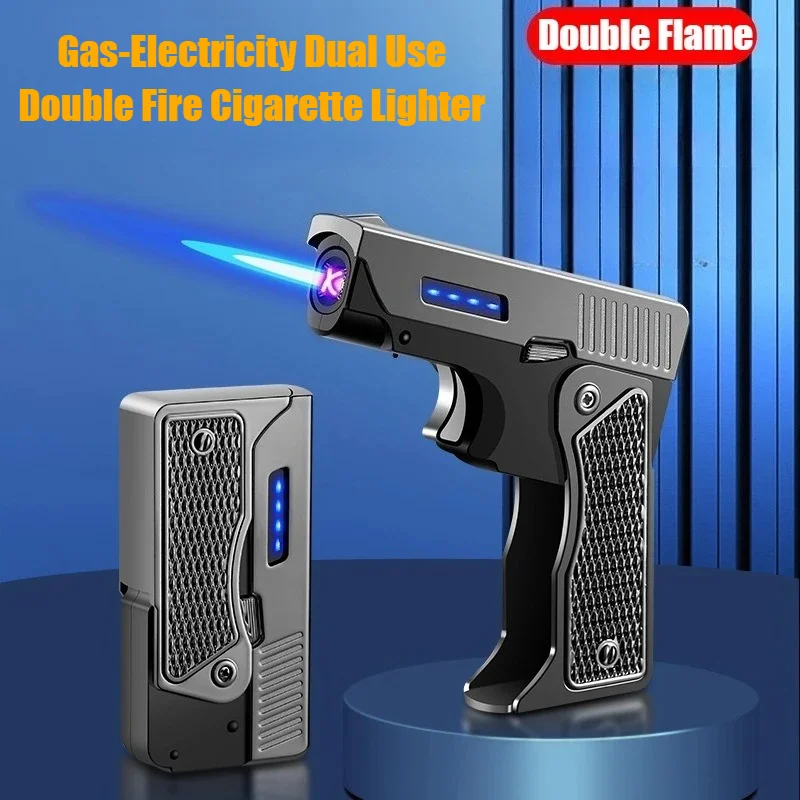 Ignifier Gas-electric Dual-purpose Lighter USB Charging and Butane Inflatable Windproof Cigarette Lighters & Smoking Accessories
Ignifier Gas-electric Dual-purpose Lighter USB Charging and Butane Inflatable Windproof Cigarette Lighters & Smoking Accessories