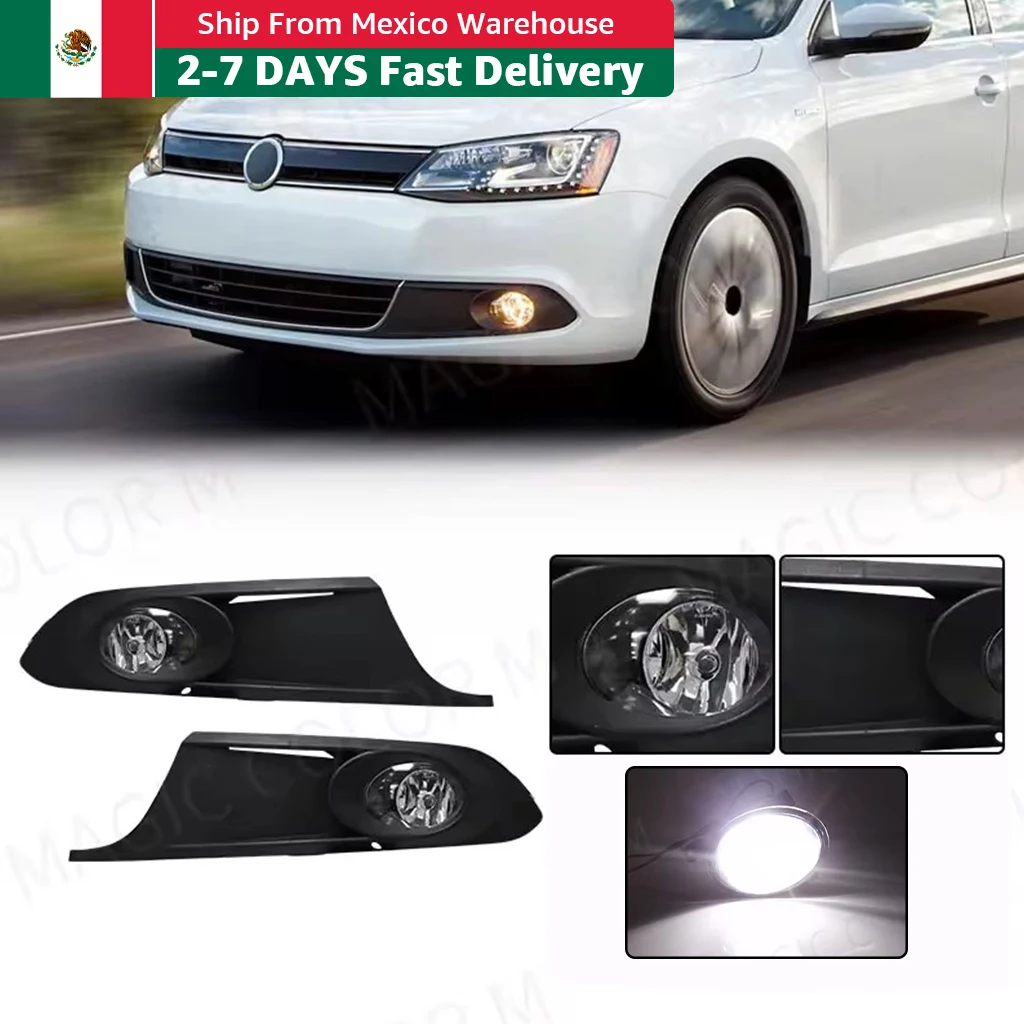 Car Fog Lamp Assembly For VW Volkswagen Jetta 6 A6 MK6 2011 2012 2013 2014 LED White Bulb Headlight Fog Lights With Cover Wires
Car Fog Lamp Assembly For VW Volkswagen Jetta 6 A6 MK6 2011 2012 2013 2014 LED White Bulb Headlight Fog Lights With Cover Wires