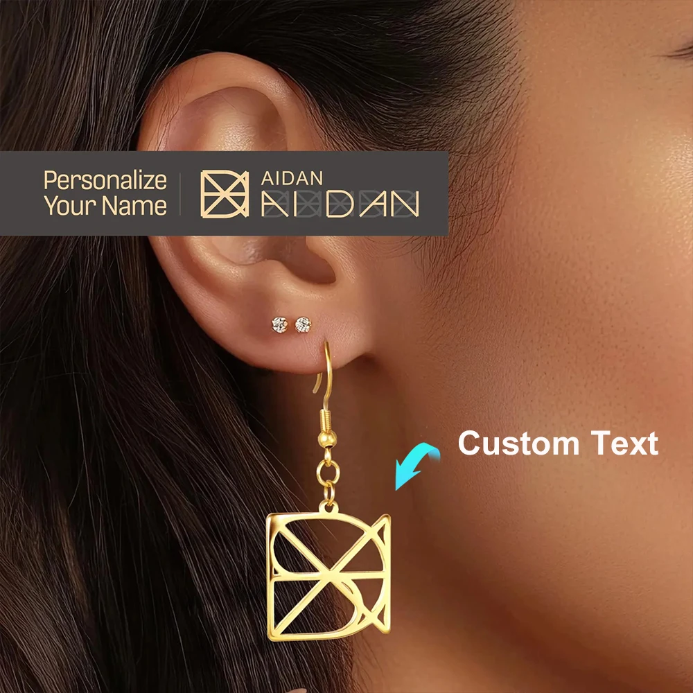 Серьги с индивидуальным именем и логотипом для женщин, персонализированные висячие серьги с логотипом из нержавеющей стали, ювелирные изделия на заказ, идеальные подарки
Серьги с индивидуальным именем и логотипом для женщин, персонализированные висячие серьги с логотипом из нержавеющей стали, ювелирные изделия на заказ, идеальные подарки