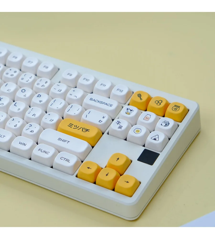 Keycap Personality Sublimation KOA Highly Mechanical Keyboard 980 87 Honey Milk Keycap Japanese Layout PBT Single Sided
Keycap Personality Sublimation KOA Highly Mechanical Keyboard 980 87 Honey Milk Keycap Japanese Layout PBT Single Sided