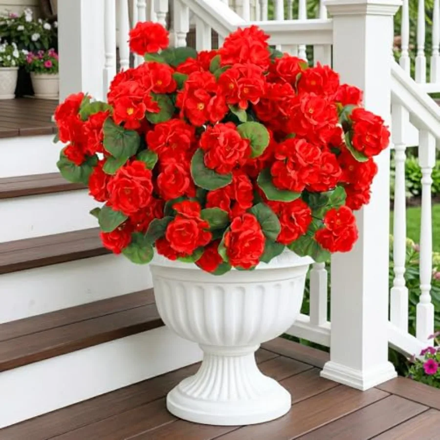 24 Pcs Artificial Geranium Flowers for Outdoor, UV Resistant Geraniums Artificial Flowers Realistic Faux Flowers Outdoor for Pl
24 Pcs Artificial Geranium Flowers for Outdoor, UV Resistant Geraniums Artificial Flowers Realistic Faux Flowers Outdoor for Pl