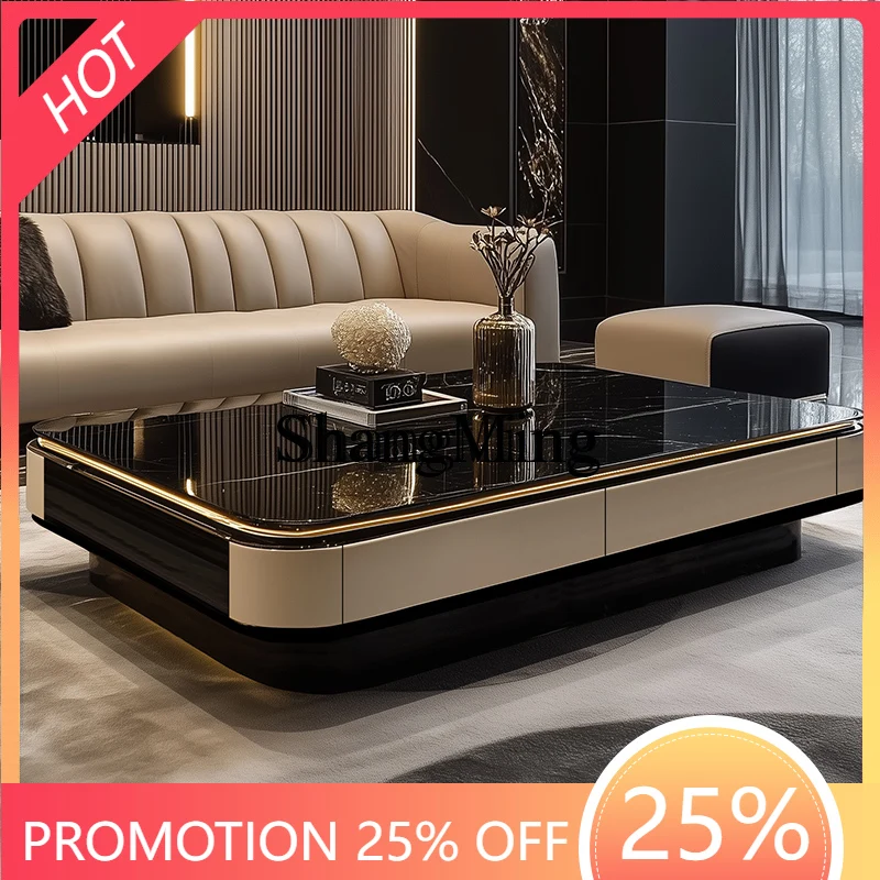 SM creative black coffee table large apartment villa living room glass heightened large tea table light luxury high sense
SM creative black coffee table large apartment villa living room glass heightened large tea table light luxury high sense