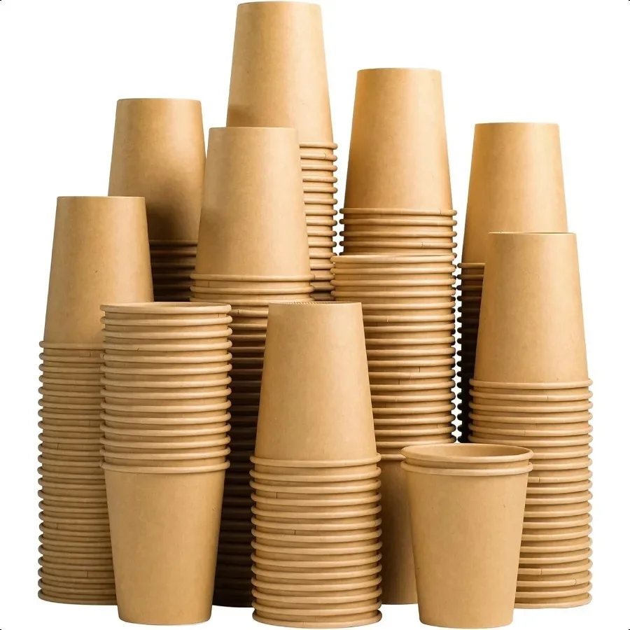 200 Pack 10 oz Kraft Paper Cups Brown Paper Coffee Cups Unbleached Cups for Hot Cold Beverage Party Home Office
200 Pack 10 oz Kraft Paper Cups Brown Paper Coffee Cups Unbleached Cups for Hot Cold Beverage Party Home Office