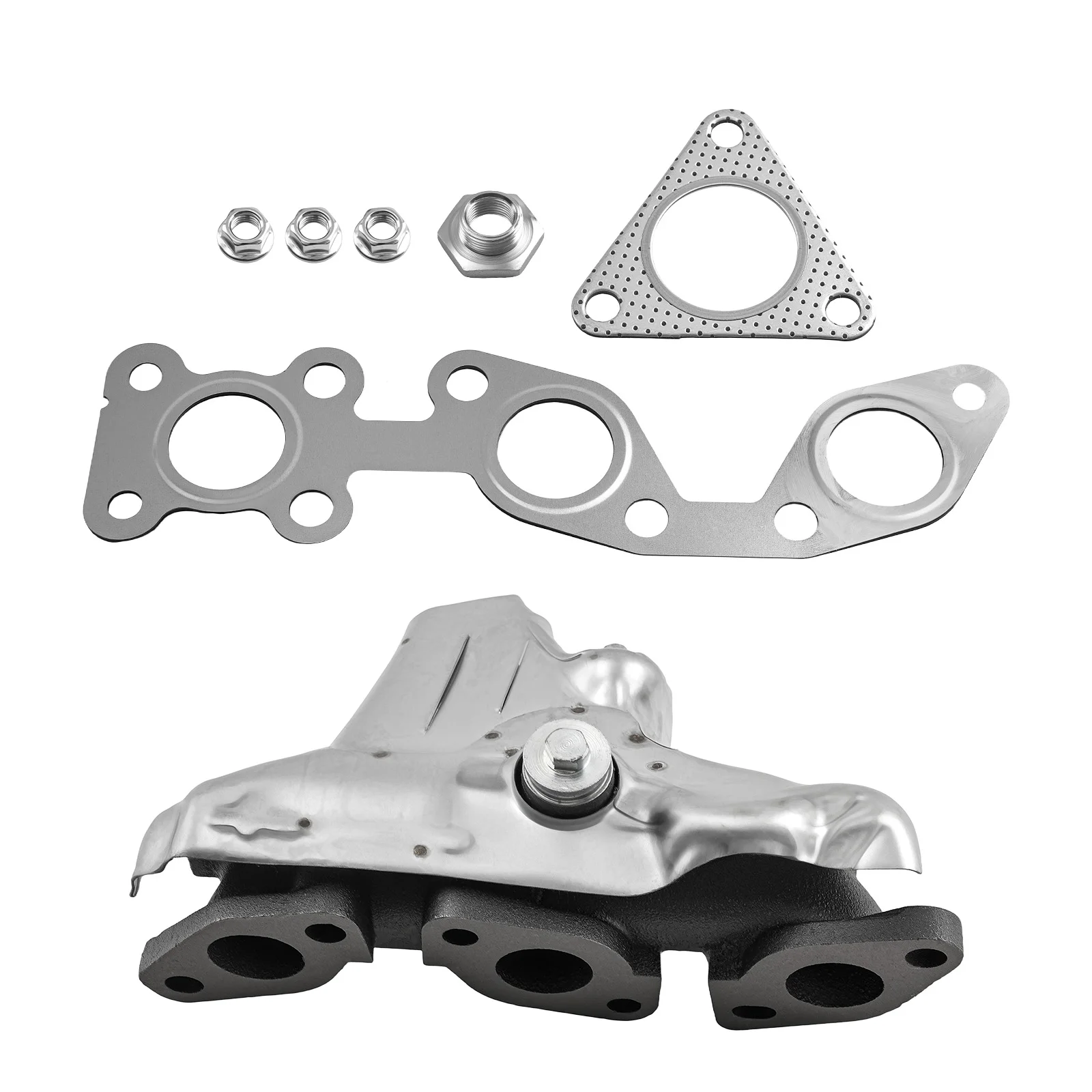 New Exhaust Manifold W/Heat Shield for Nissan Frontier V6 1999-2004 674-599
New Exhaust Manifold W/Heat Shield for Nissan Frontier V6 1999-2004 674-599
