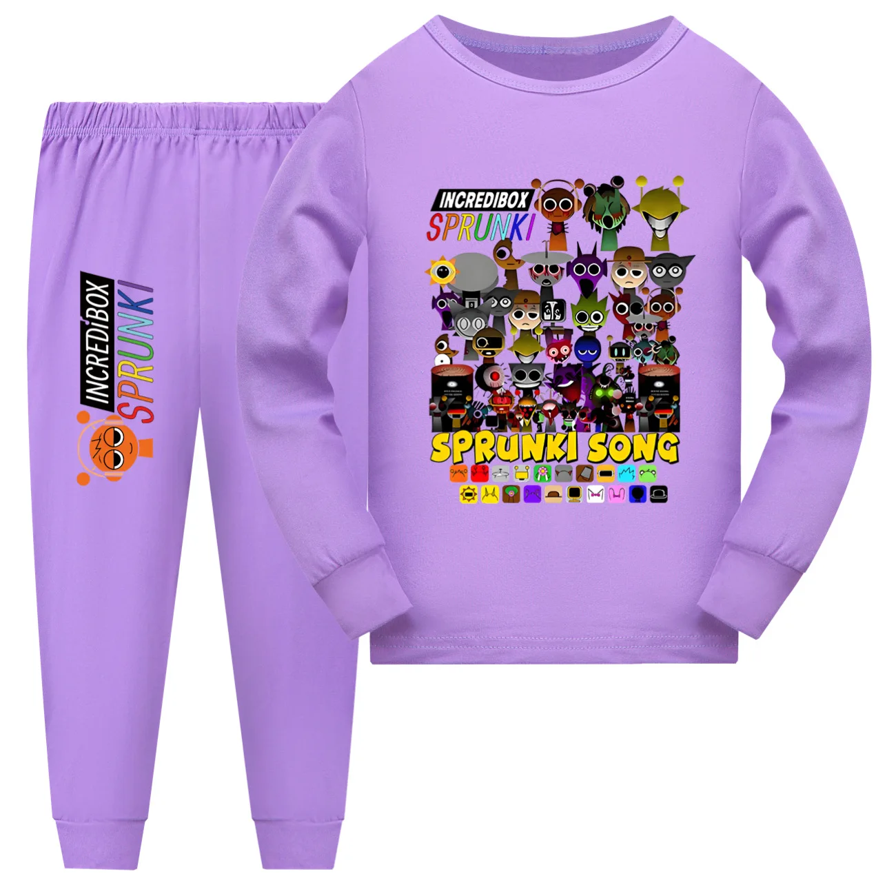 2025 Game Sprunki Clothes Kids Long Sleeve Pajama Sets Junior Boys O-neck Tops Pants 2pcs Set Toddler Girls Cartoon Sleepwear
2025 Game Sprunki Clothes Kids Long Sleeve Pajama Sets Junior Boys O-neck Tops Pants 2pcs Set Toddler Girls Cartoon Sleepwear