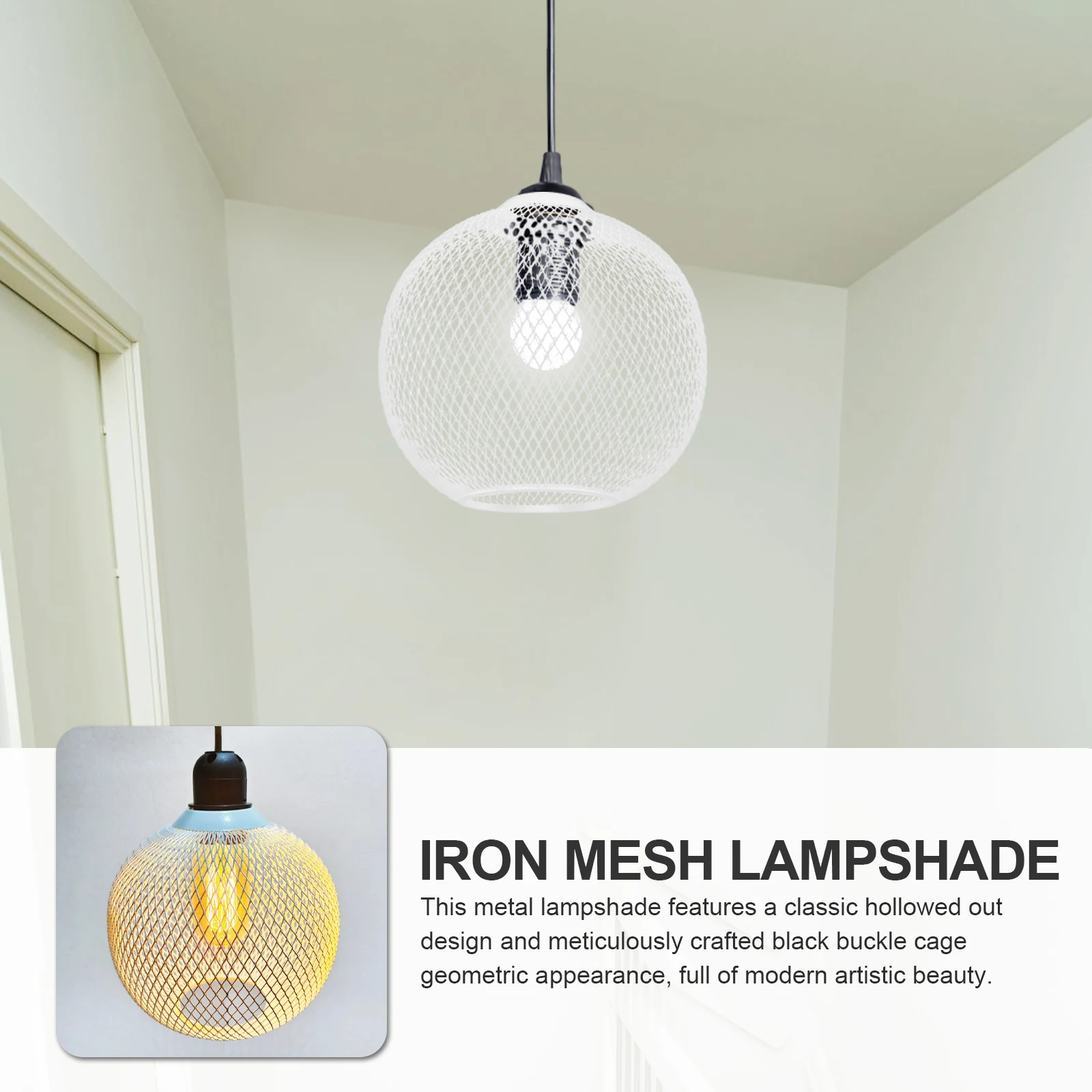 Wrought Iron 180mm White Globe Hollow Out Lampshade Cover Decorative Metal Light Pendant Shade for Home Hotel Restaurant
Wrought Iron 180mm White Globe Hollow Out Lampshade Cover Decorative Metal Light Pendant Shade for Home Hotel Restaurant