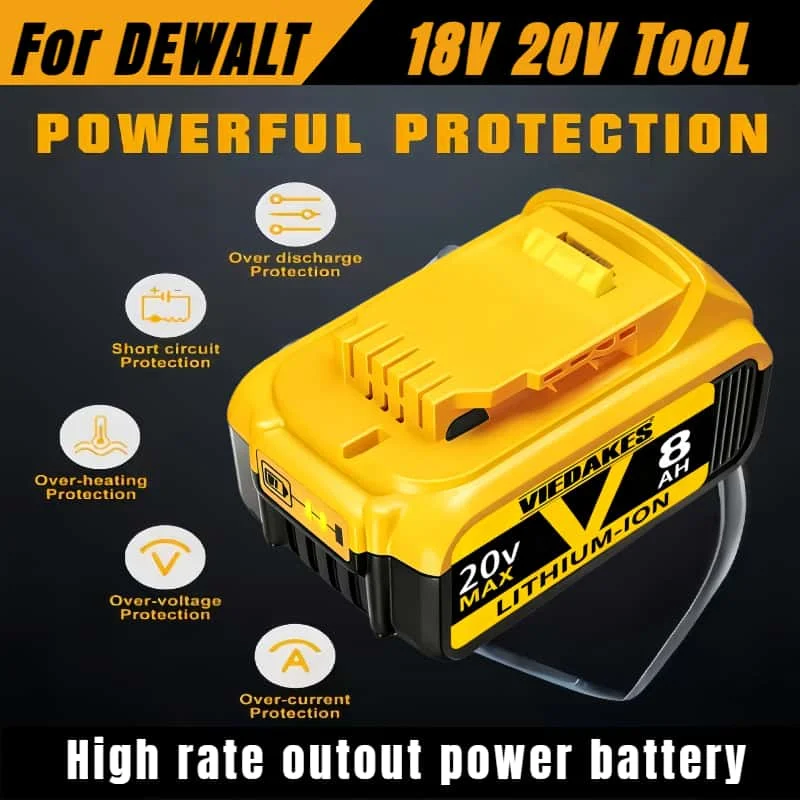 Reliable battery for dewalt 20v battery 8000mAh/1000mAh/12000mAh DCD DCF DCL DCS DCG series for dewalt 18v инструмент
Reliable battery for dewalt 20v battery 8000mAh/1000mAh/12000mAh DCD DCF DCL DCS DCG series for dewalt 18v инструмент