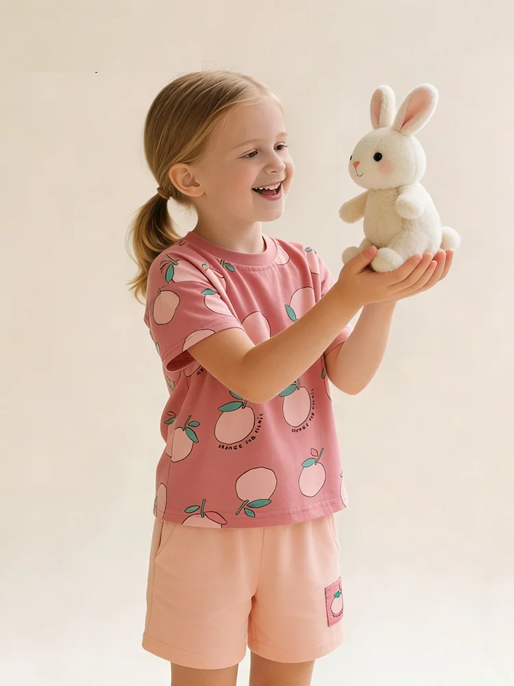 Summer Baby Girls Cotton Print O-Neck Short Sleeve T-shirt+Shorts Two-Piece Set Kid Sweet Cute 2PCS Children Casual Outfit 2-12Y
Summer Baby Girls Cotton Print O-Neck Short Sleeve T-shirt+Shorts Two-Piece Set Kid Sweet Cute 2PCS Children Casual Outfit 2-12Y
