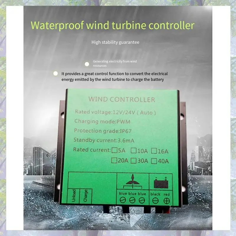 T82C Hot Sale-PWM Controller 300W Wind Turbine Charge Controller Water Proof Regulator For Wind Generator 12V 24V AUTO Switch 16
T82C Hot Sale-PWM Controller 300W Wind Turbine Charge Controller Water Proof Regulator For Wind Generator 12V 24V AUTO Switch 16