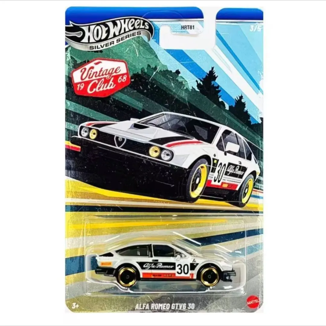 Hot Wheels Cars Vintage Club Alfa Romeo GTV6 30 1/64 Metal Diecast Model Collection Toy Vehicles HRT81
Hot Wheels Cars Vintage Club Alfa Romeo GTV6 30 1/64 Metal Diecast Model Collection Toy Vehicles HRT81