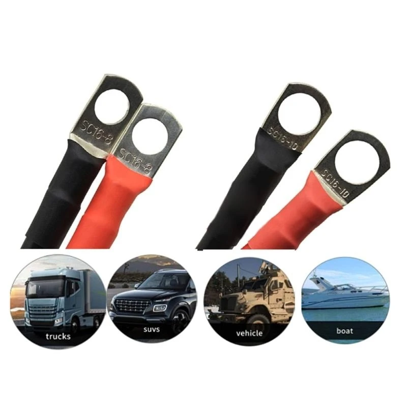 5AWG Gauge Red + Black Copper Battery Inverter Cable Solar, RVs, Car, Boats 19.7inches Cable with Lugs
5AWG Gauge Red + Black Copper Battery Inverter Cable Solar, RVs, Car, Boats 19.7inches Cable with Lugs