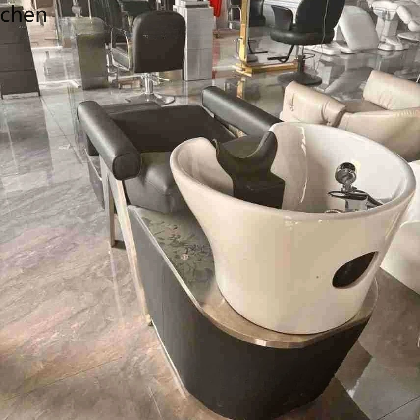 PYH Semi-Reclining Shampoo Bed Hair Salon Shampoo Bed Hair Salon Water Bed Manufacturer Direct Supply Ceramic Basin Simple
PYH Semi-Reclining Shampoo Bed Hair Salon Shampoo Bed Hair Salon Water Bed Manufacturer Direct Supply Ceramic Basin Simple