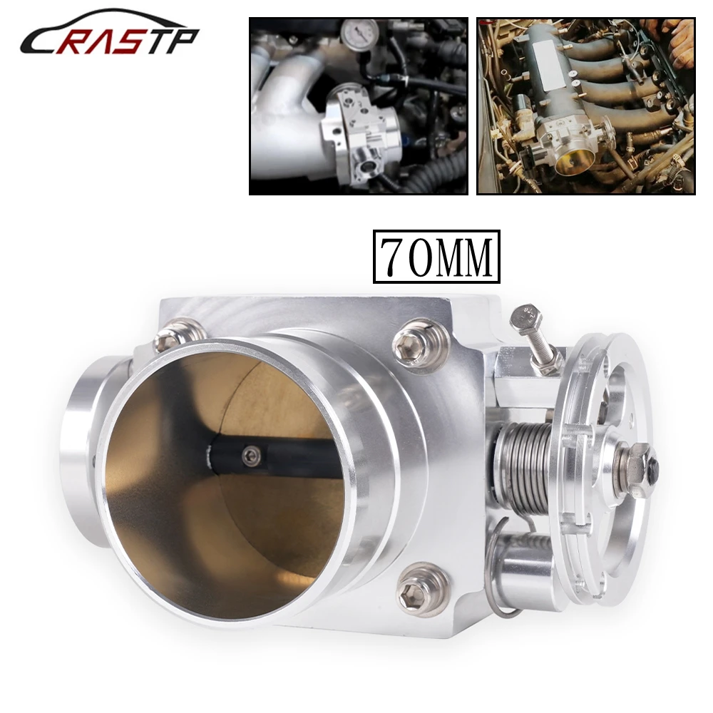 RASTP-Universal 70mm/2.75inch High Flow Alloy Aluminum CNC Billet Intake Throttle Body Silver RS-THB192
RASTP-Universal 70mm/2.75inch High Flow Alloy Aluminum CNC Billet Intake Throttle Body Silver RS-THB192