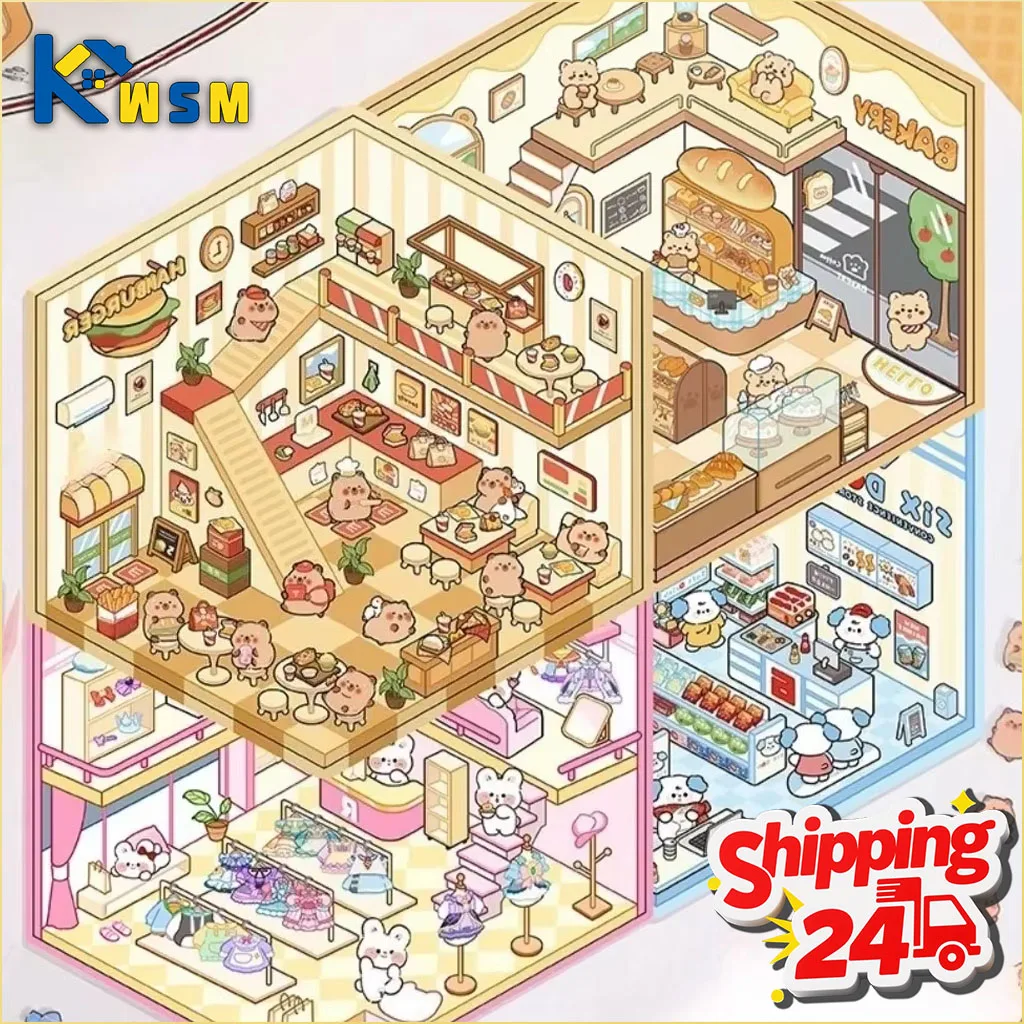 1-10Sets 3D Sticker Set Cartoon Diorama for Journal Scrapbooking Red Xiaohongshu DIY Craft ASMR Relaxation Miniature House Scene
1-10Sets 3D Sticker Set Cartoon Diorama for Journal Scrapbooking Red Xiaohongshu DIY Craft ASMR Relaxation Miniature House Scene