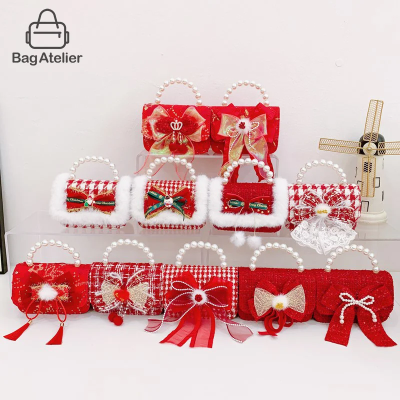 Girls Red New Year Bag Cute Bow Princess Bag Handbag Little Girl Coin Purse Crossbody Bag
Girls Red New Year Bag Cute Bow Princess Bag Handbag Little Girl Coin Purse Crossbody Bag