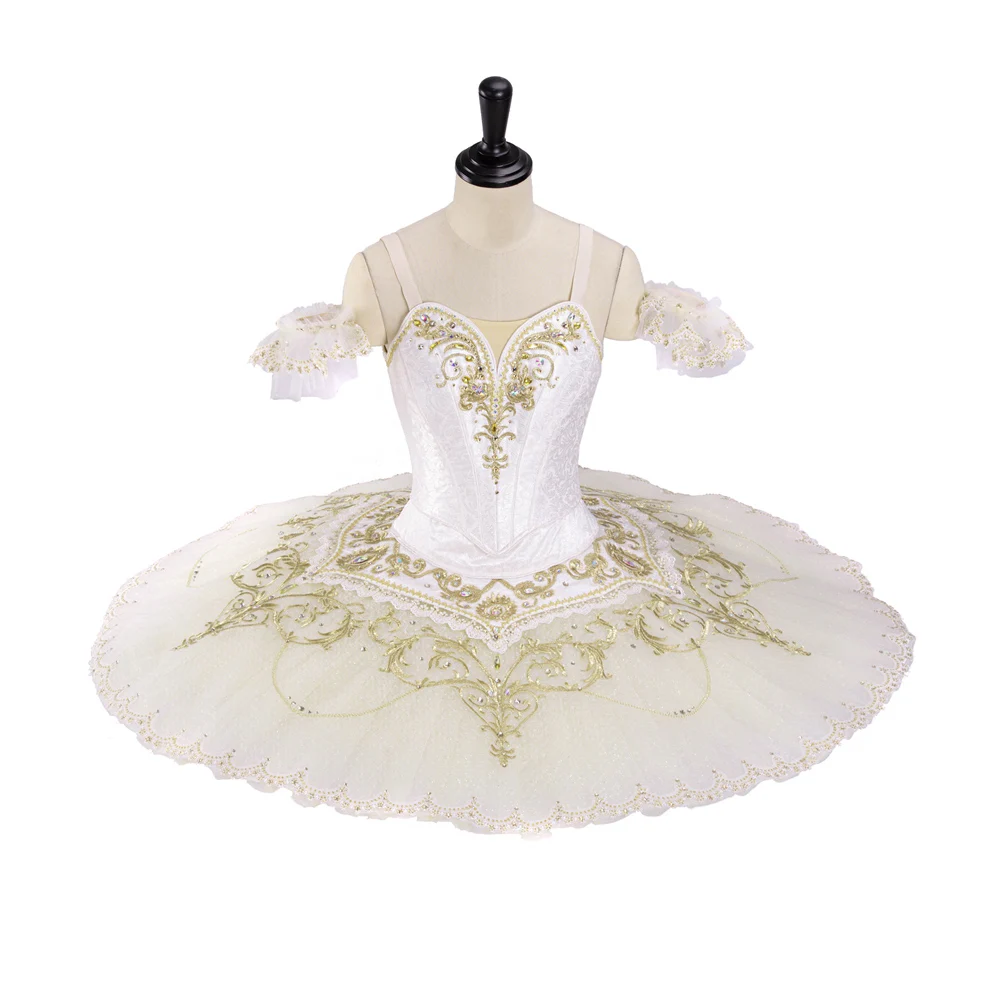 FLTOTURE Professional White and Gold Pancake Tutu YAGP Competition Ballet Nutcracker Sleeping Beauty Macha Costumes for Sale
FLTOTURE Professional White and Gold Pancake Tutu YAGP Competition Ballet Nutcracker Sleeping Beauty Macha Costumes for Sale