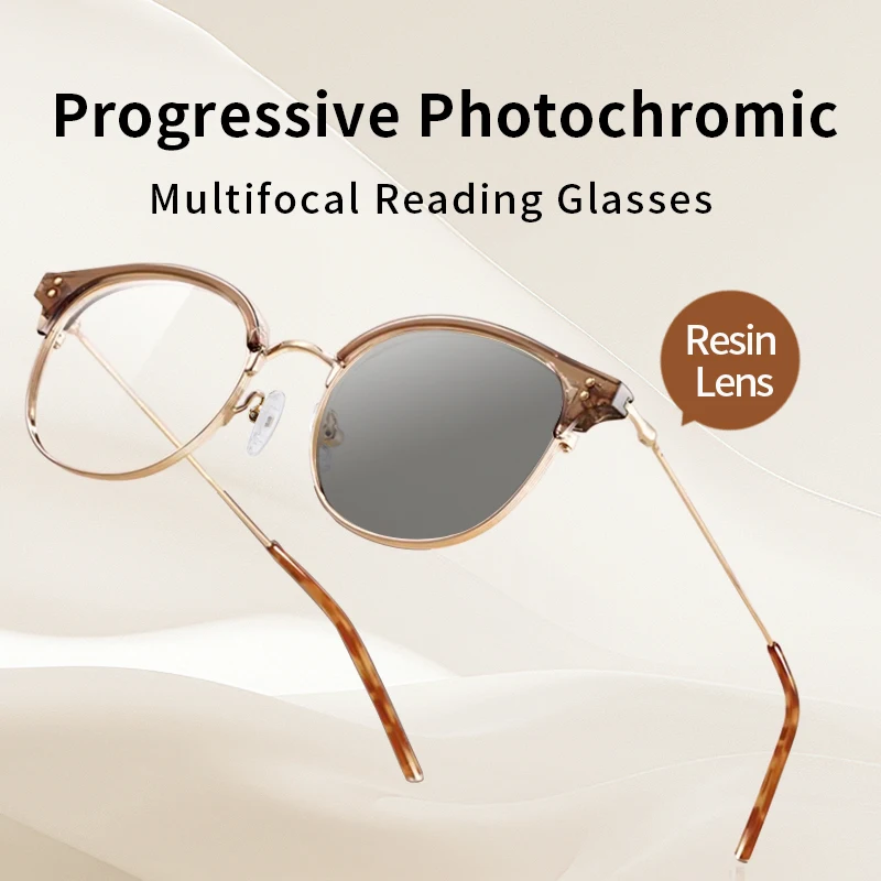 Progressive Multifocal Photochromic Reading Glasses Stylish Frame for Women Intelligent Progressive Multifocal Lenses
Progressive Multifocal Photochromic Reading Glasses Stylish Frame for Women Intelligent Progressive Multifocal Lenses