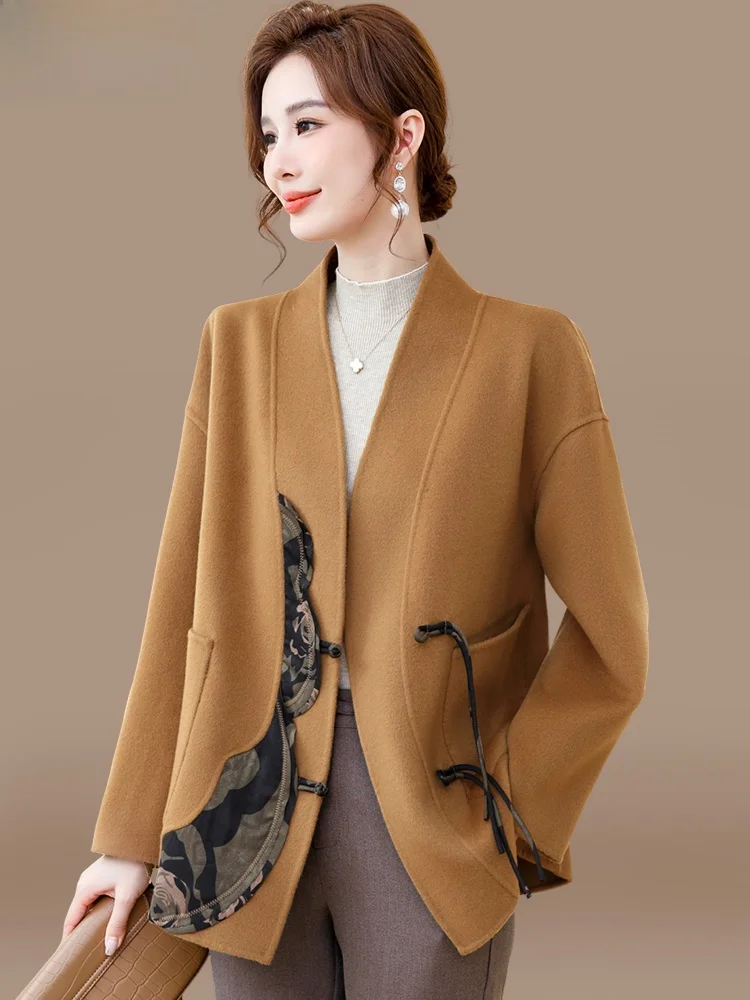 New Chinese Sle Woolen Coat for Middle-Aged Women Faionable Lady Brand Top Women's Clothing Medium-Length Straight Cut
New Chinese Sle Woolen Coat for Middle-Aged Women Faionable Lady Brand Top Women's Clothing Medium-Length Straight Cut