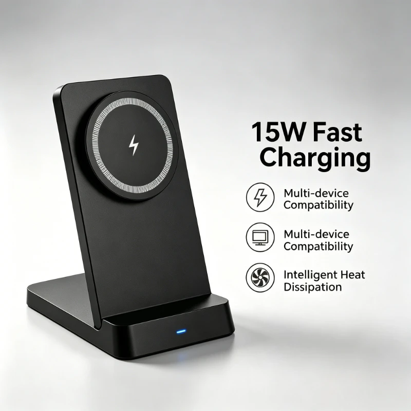 Fast Charging Magnetic Wireless Charger Stand Intelligent Heat Dissipation For Magsafe iPhone 17 16 15 14 13 12 Pro Max Android
Fast Charging Magnetic Wireless Charger Stand Intelligent Heat Dissipation For Magsafe iPhone 17 16 15 14 13 12 Pro Max Android