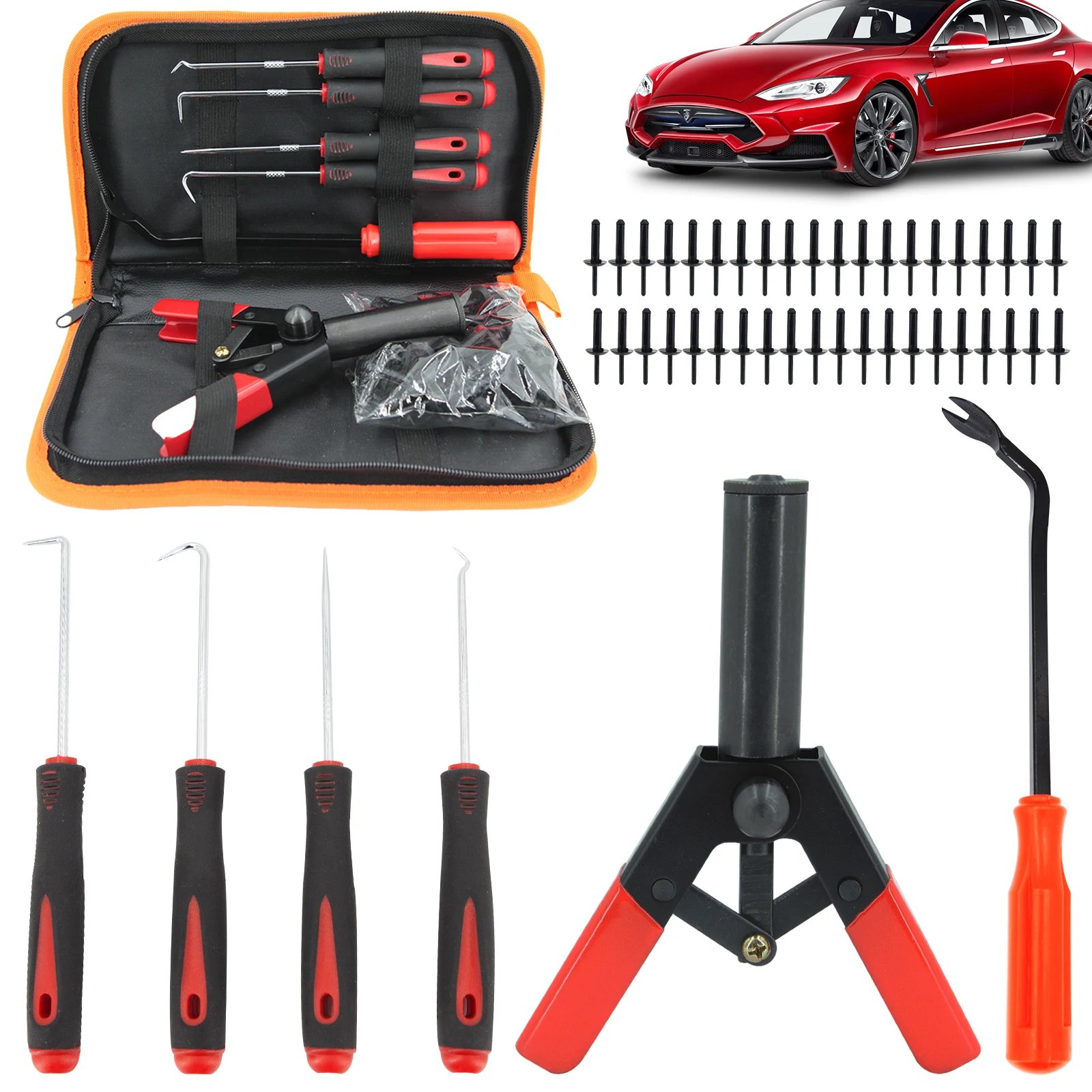 46pc Plastic Rivet Gun Set Bonus Fastener Removal Tool Nylon Blind Clips For BMW X1 E84 X3 F25 X5 E53 E70 X6 E71 E72 E86 E83 G20
46pc Plastic Rivet Gun Set Bonus Fastener Removal Tool Nylon Blind Clips For BMW X1 E84 X3 F25 X5 E53 E70 X6 E71 E72 E86 E83 G20