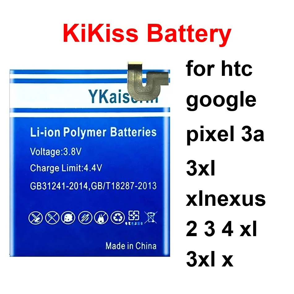 Mobile Phone Battery Reliable Power B2PW2100 G020A-B G013C-B 4500-5800Mah For Htc Google Pixel 3A 3XL Xlnexus 2 3 4 XL X
Mobile Phone Battery Reliable Power B2PW2100 G020A-B G013C-B 4500-5800Mah For Htc Google Pixel 3A 3XL Xlnexus 2 3 4 XL X
