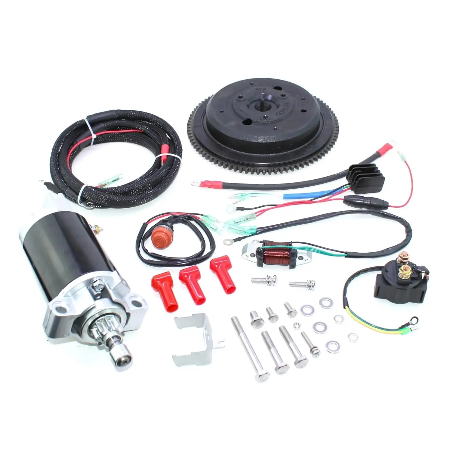 Outboard Engine 66T−81800−01 Electric Start Kit Flywheel Modification for Yamaha 2-Stroke 40 Hp 66T-81800-01 Boat Motor Parts
Outboard Engine 66T−81800−01 Electric Start Kit Flywheel Modification for Yamaha 2-Stroke 40 Hp 66T-81800-01 Boat Motor Parts
