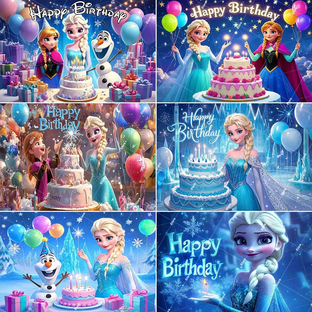 Frozen Elsa Princess Girls Birthday Party Decoration Snow Queen Winter Ice Castle Baby Shower Portrait Photography Background
Frozen Elsa Princess Girls Birthday Party Decoration Snow Queen Winter Ice Castle Baby Shower Portrait Photography Background