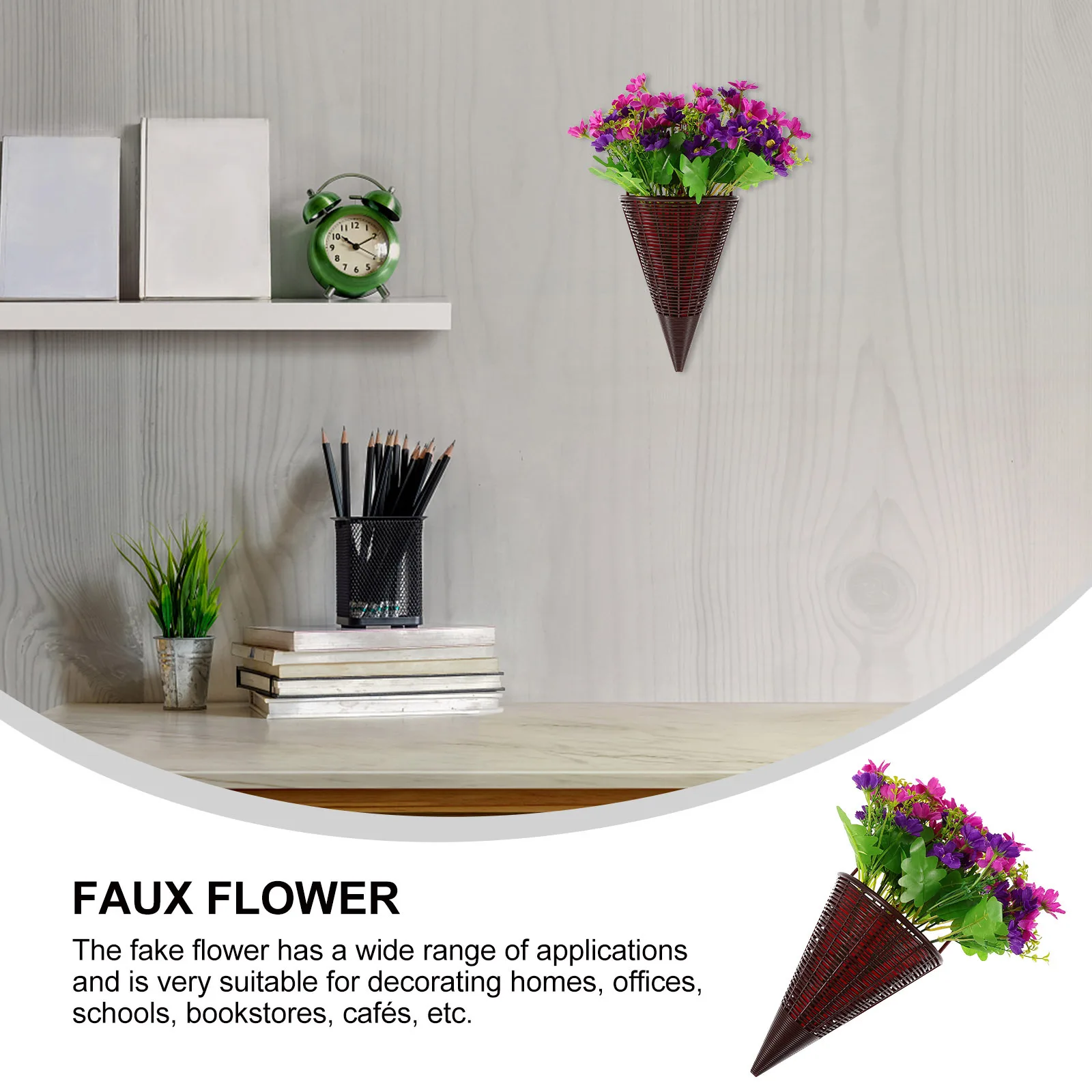 Delicate Artificial Flower Hanging Basket Lifelike Simulation Flowers for Home Office Decor Door Porch Farmhouse Decoration
Delicate Artificial Flower Hanging Basket Lifelike Simulation Flowers for Home Office Decor Door Porch Farmhouse Decoration