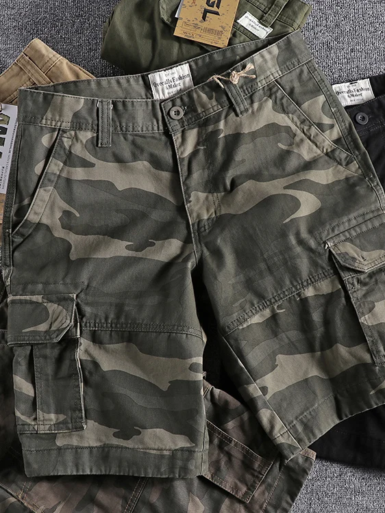 Летние камуфляжные рабочие шорты 2025 года: мужские свободные повседневные американские спортивные шорты из хлопка, модные городские, в стиле кэжуал
Летние камуфляжные рабочие шорты 2025 года: мужские свободные повседневные американские спортивные шорты из хлопка, модные городские, в стиле кэжуал