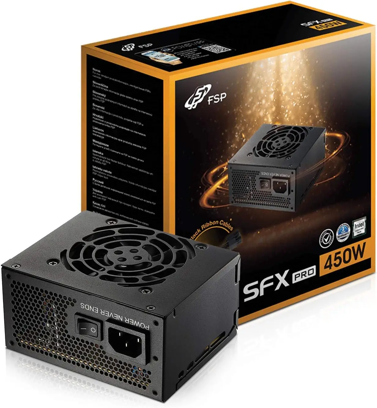 Блок питания Mini ITX 450 Вт, SFX 12 В, совместим с Micro ATX, сертификат 80 Plus Bronze
Блок питания Mini ITX 450 Вт, SFX 12 В, совместим с Micro ATX, сертификат 80 Plus Bronze