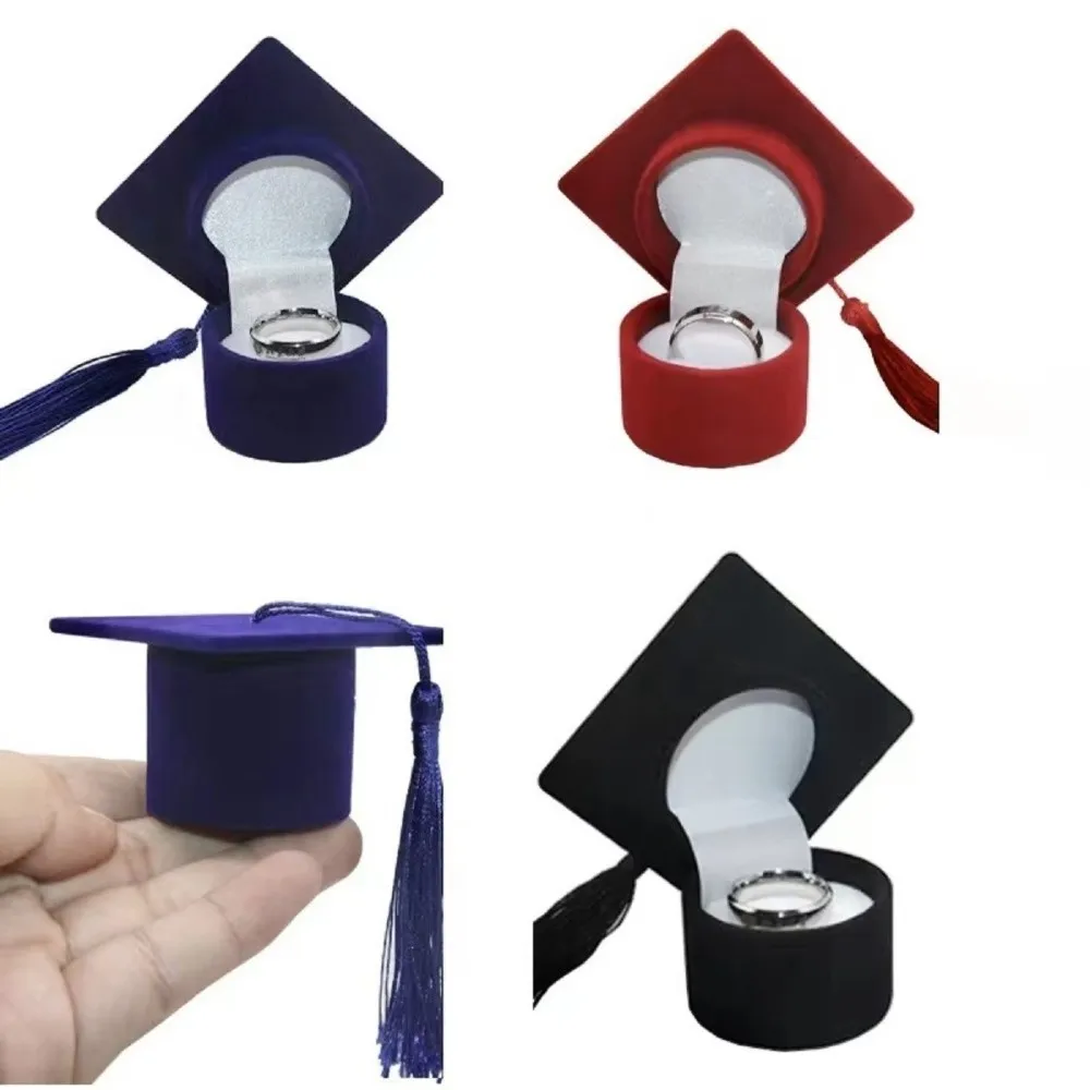 Composites Doctoral Hat Ring Box Doctoral Hat Shape Creative Earrings Packaging Box Gift Packaging Box Student Graduation Season
Composites Doctoral Hat Ring Box Doctoral Hat Shape Creative Earrings Packaging Box Gift Packaging Box Student Graduation Season