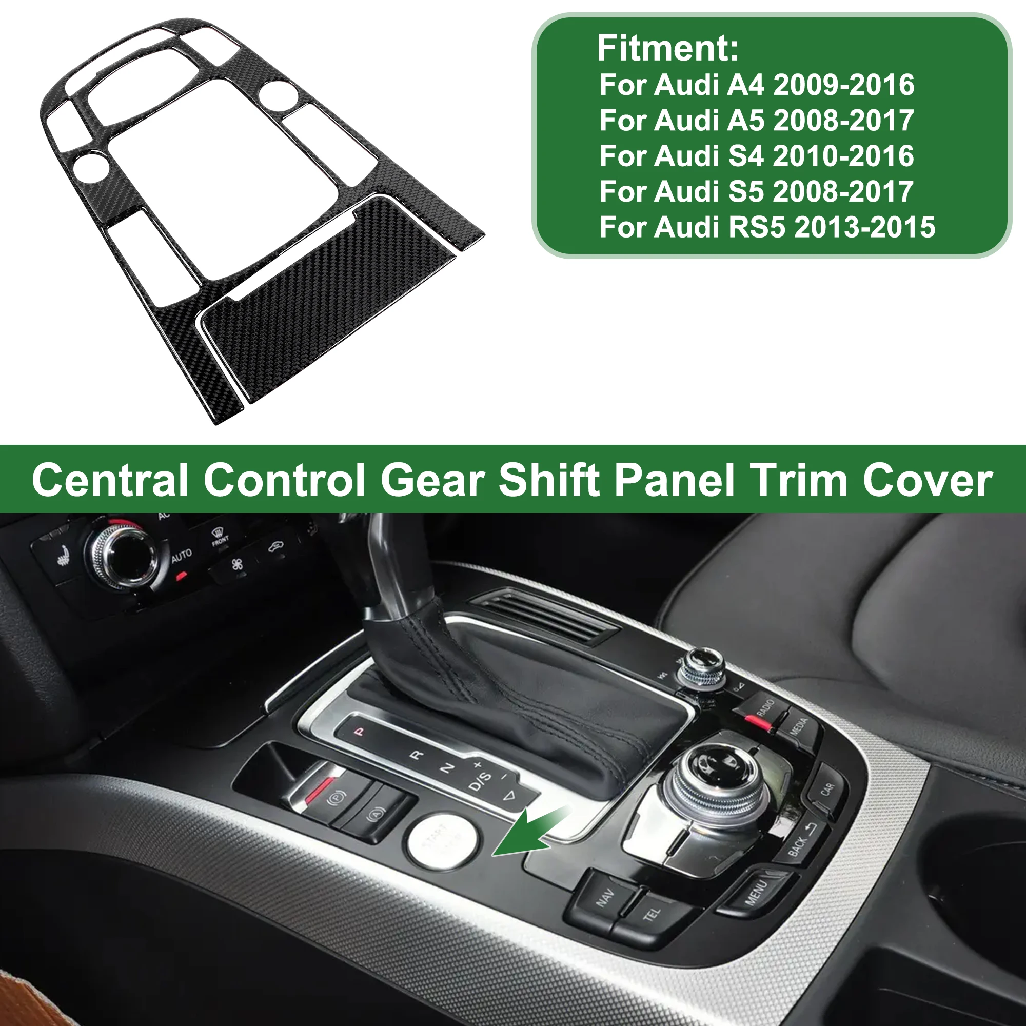 Накладка на панель центрального управления переключения передач UXCELL для Audi A4 2009-2016, черная
Накладка на панель центрального управления переключения передач UXCELL для Audi A4 2009-2016, черная