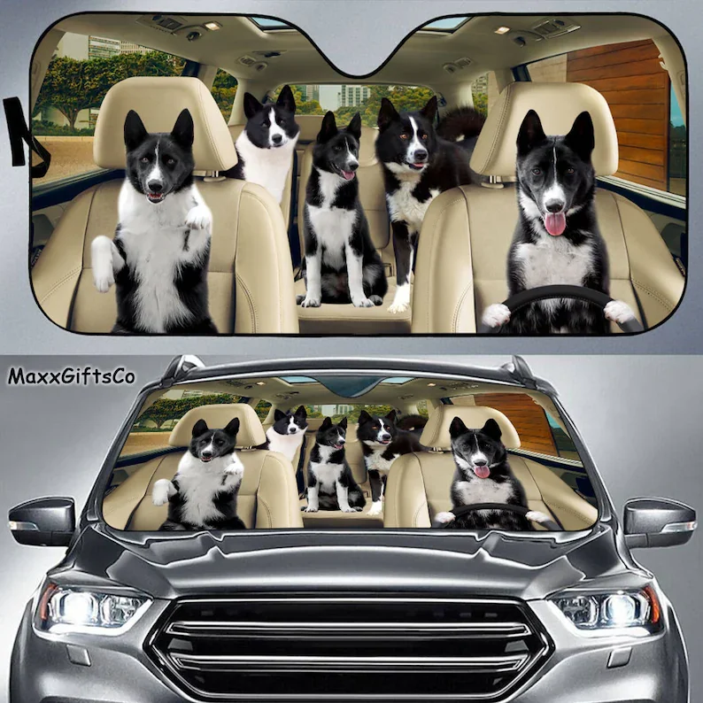 Karelian Bear Dog Car Sun Shade, Dogs Windshield, Dogs Family Sunshade, Dog Car Accessories, Car Decoration, Gift For Dad, Mom
Karelian Bear Dog Car Sun Shade, Dogs Windshield, Dogs Family Sunshade, Dog Car Accessories, Car Decoration, Gift For Dad, Mom