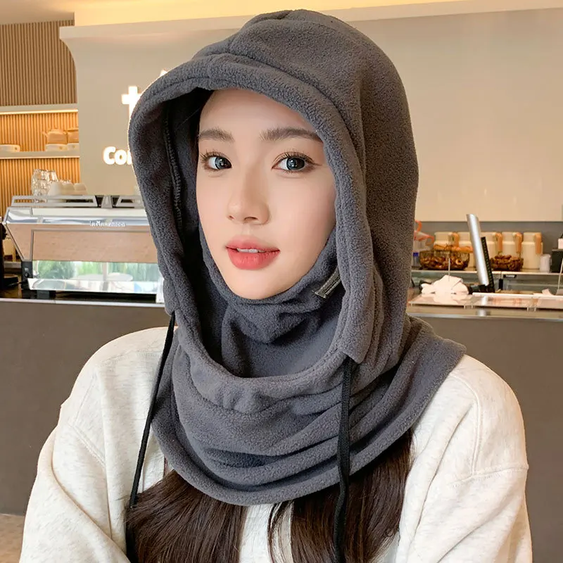 Ski Hat Women's Fall and Winter Fleece Warm Neck Mask One-piece Cap with Big Head Circumference One-piece Knitted Cap
Ski Hat Women's Fall and Winter Fleece Warm Neck Mask One-piece Cap with Big Head Circumference One-piece Knitted Cap