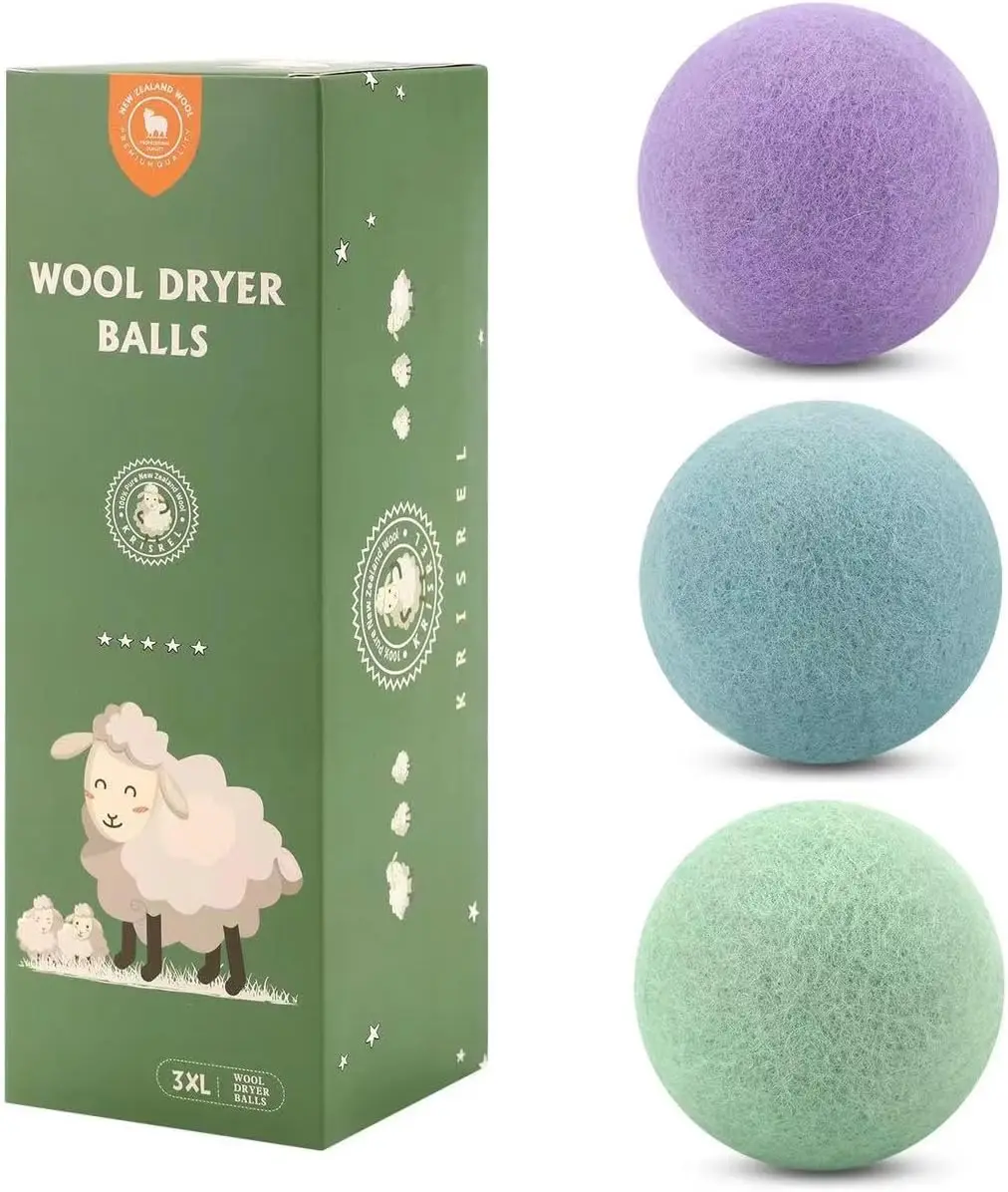 XL Wool Dryer Balls 3 Pack, Natural Fabric Softener, Handmade Organic Laundry Balls, Reusable for Wrinkle-Free Drying
XL Wool Dryer Balls 3 Pack, Natural Fabric Softener, Handmade Organic Laundry Balls, Reusable for Wrinkle-Free Drying