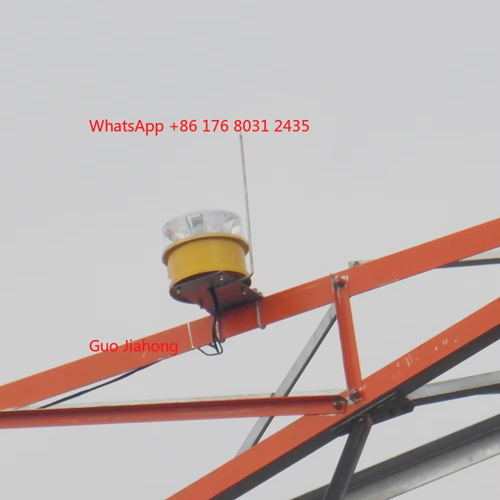 Medium Intensity LED Obstruction Light Solutions (Red) 45m - 150m Height Tower Building Night-mode Red Flashing Aviation Beacon