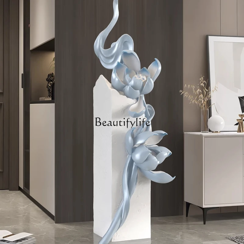 Modern simple lotus floor ornament living room TV cabinet sofa home decoration
Modern simple lotus floor ornament living room TV cabinet sofa home decoration