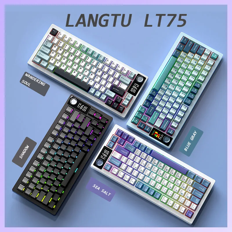 LangTu Lt75 Lt84 tri-mode Bluetooth 2.4g Wired E-sports Game Mechanical Keyboard 80 Key Rgb Hot Plug Office Desktop Peripherals
LangTu Lt75 Lt84 tri-mode Bluetooth 2.4g Wired E-sports Game Mechanical Keyboard 80 Key Rgb Hot Plug Office Desktop Peripherals