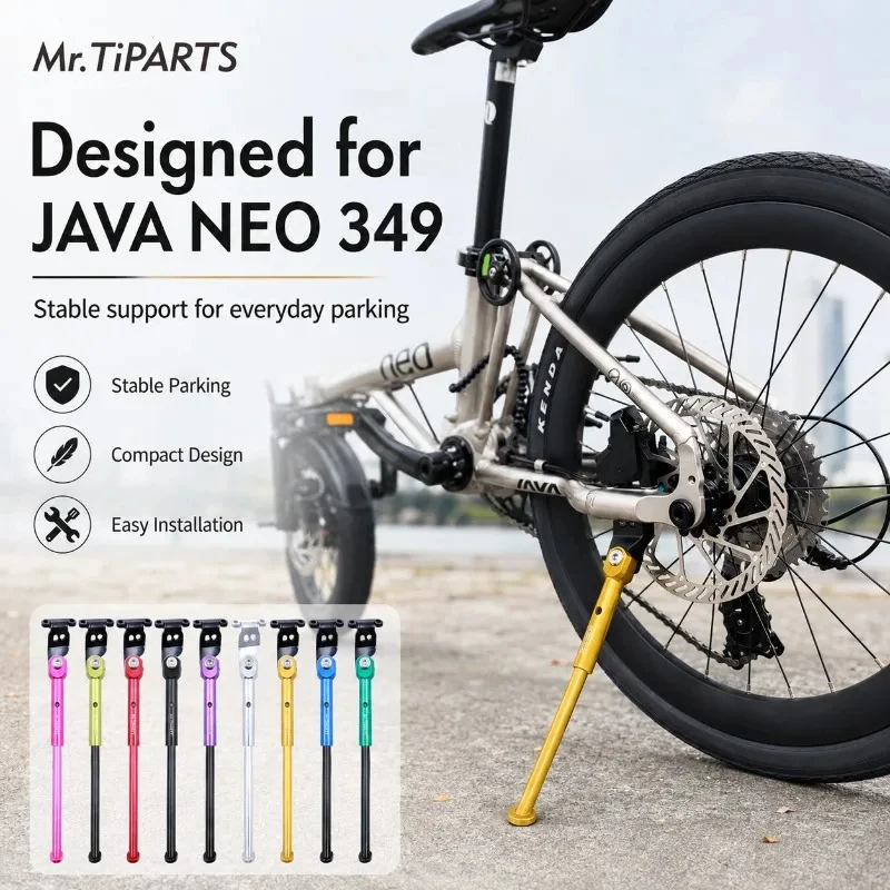 Ultralight Aluminum Alloy Kickstand High Strength Bicycle Stand for JAVA Neo Folding Bike 16 20 inch 349 406 Triple Fold
Ultralight Aluminum Alloy Kickstand High Strength Bicycle Stand for JAVA Neo Folding Bike 16 20 inch 349 406 Triple Fold