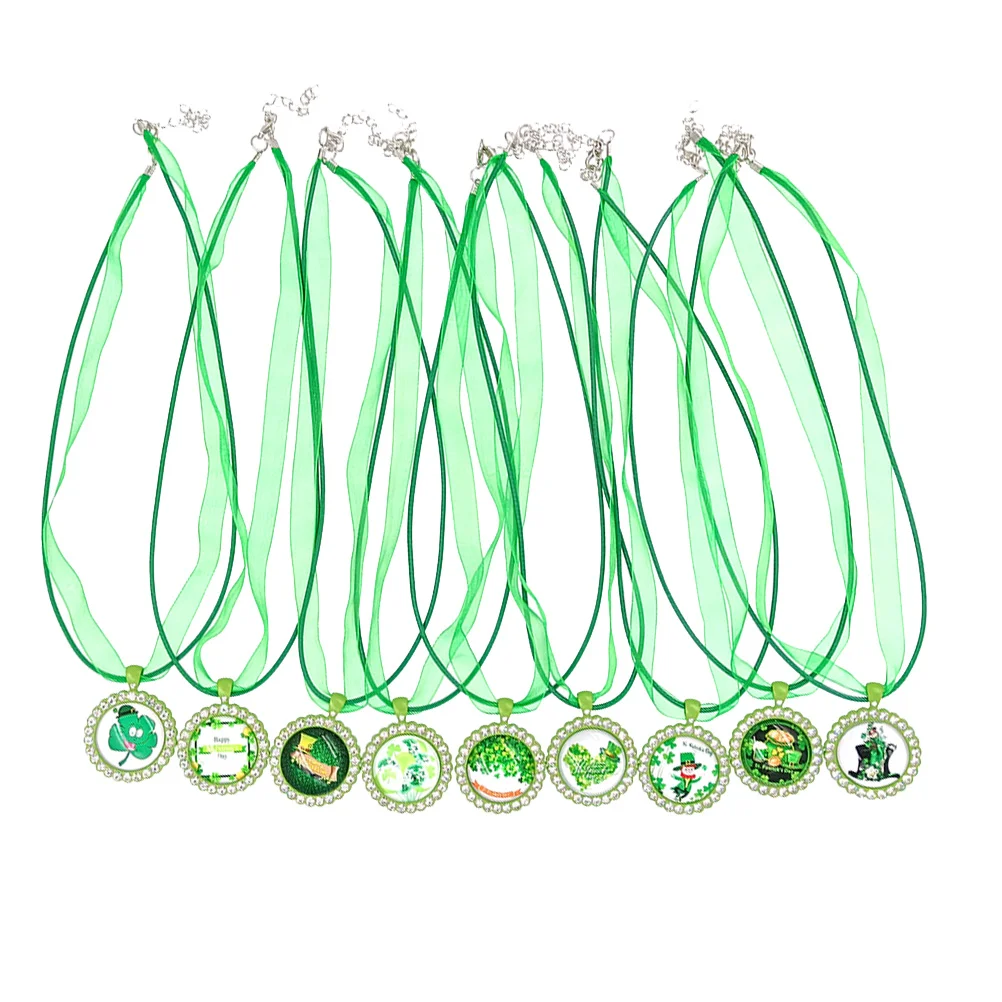 9 Pcs Irish Theme Necklace Elegant Chokers Patrick Day Kids Accessories Bright PU Rope Festival Jewelry Set Decorative
9 Pcs Irish Theme Necklace Elegant Chokers Patrick Day Kids Accessories Bright PU Rope Festival Jewelry Set Decorative