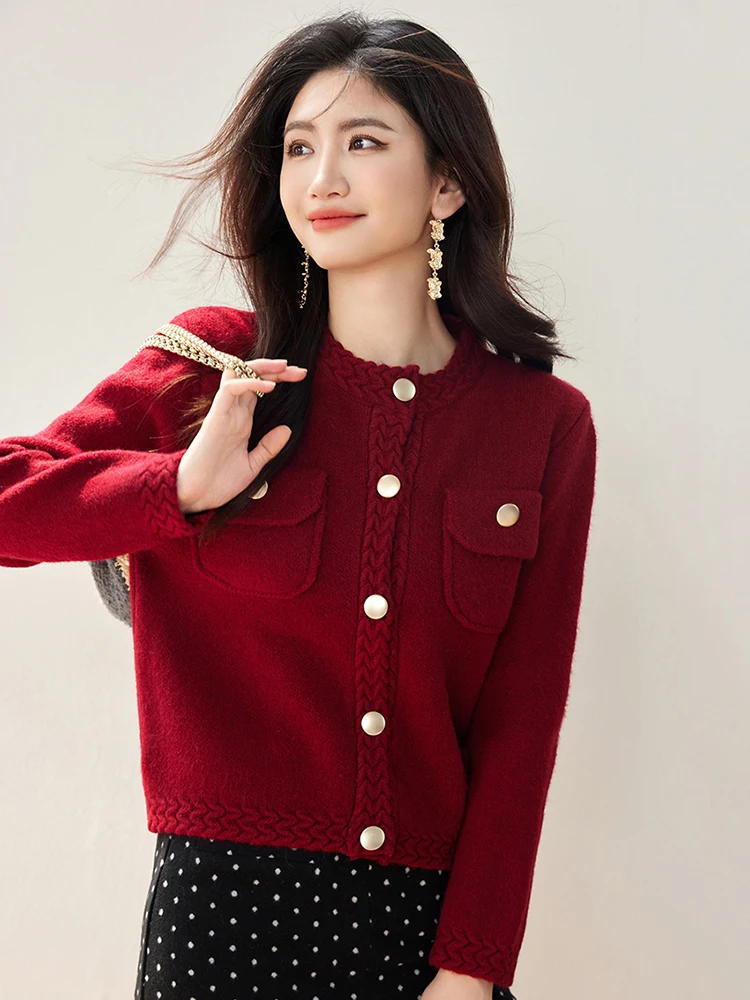 Temperament Long Sleeve Knitted Cardigan Women Autumn Winter Fashionable Versatile Sweater Coat Casual O-neck Tops
Temperament Long Sleeve Knitted Cardigan Women Autumn Winter Fashionable Versatile Sweater Coat Casual O-neck Tops