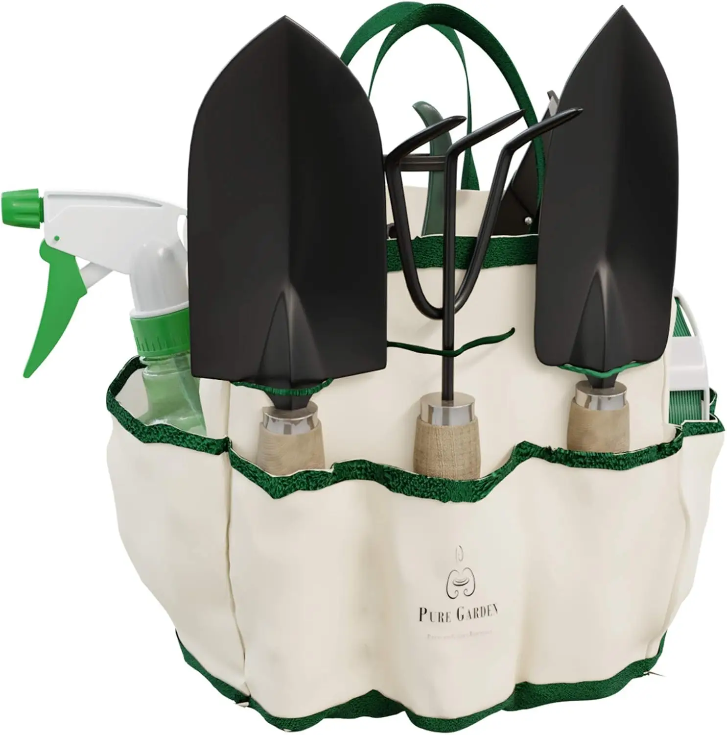 8-Piece Garden Hand Tool Set in Canvas Tote with Pruner, Rake, Trowel, Shovel, Spray Bottle
8-Piece Garden Hand Tool Set in Canvas Tote with Pruner, Rake, Trowel, Shovel, Spray Bottle