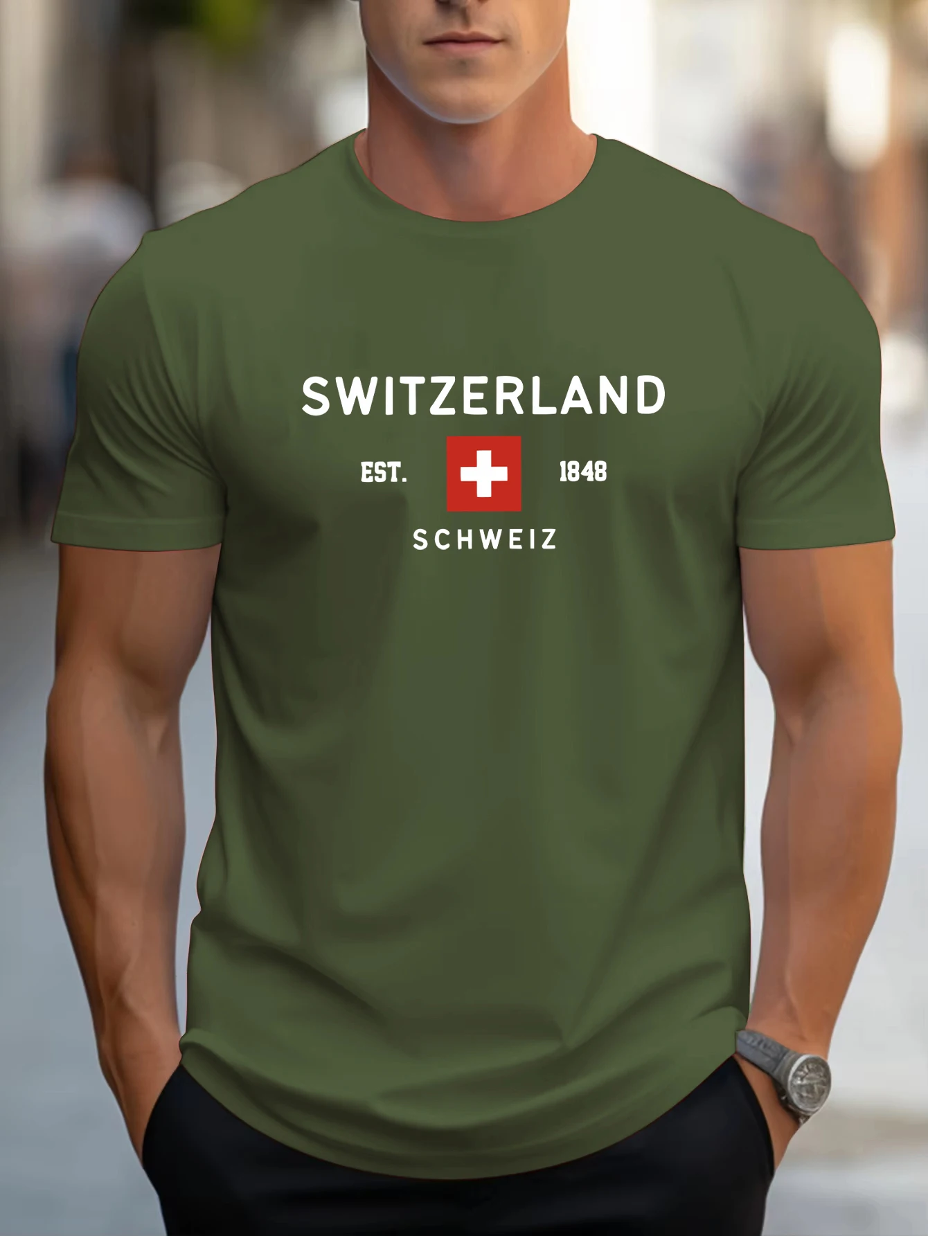 Switzerland Flag Schweiz Printing Men T-Shirt Hip Hop Oversized T Shirts Cotton Summer Streetwear Crewneck Soft Clothing
Switzerland Flag Schweiz Printing Men T-Shirt Hip Hop Oversized T Shirts Cotton Summer Streetwear Crewneck Soft Clothing