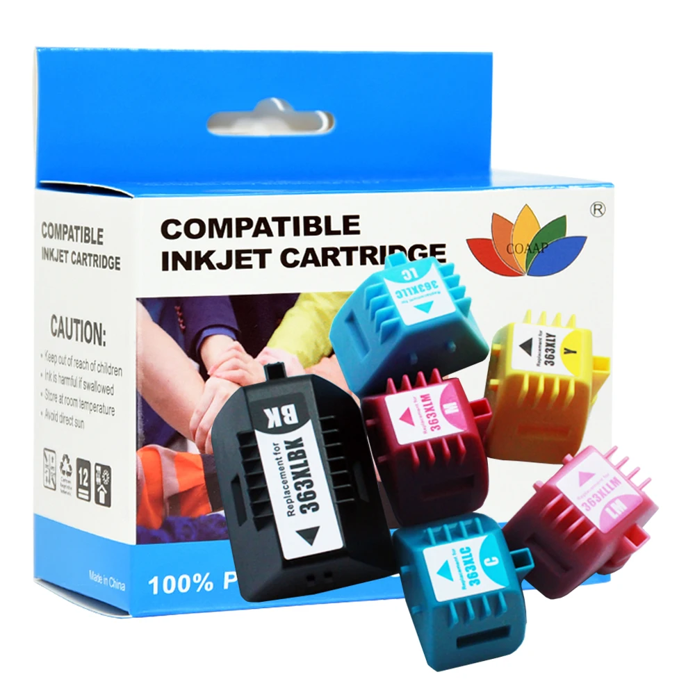 6pk Compatible hp363 Refillable ink cartridge for PhotoSmart C5180 C5183 C5185 C5188 C5190 C5194 Printer
6pk Compatible hp363 Refillable ink cartridge for PhotoSmart C5180 C5183 C5185 C5188 C5190 C5194 Printer