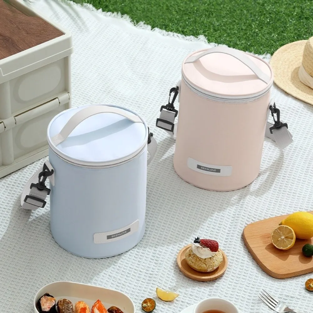 with Thickened Aluminum Foil Cylinder Lunch Bag Waterproof Large Capacity Carrying Cooler Bag Insulated Handheld 
with Thickened Aluminum Foil Cylinder Lunch Bag Waterproof Large Capacity Carrying Cooler Bag Insulated Handheld