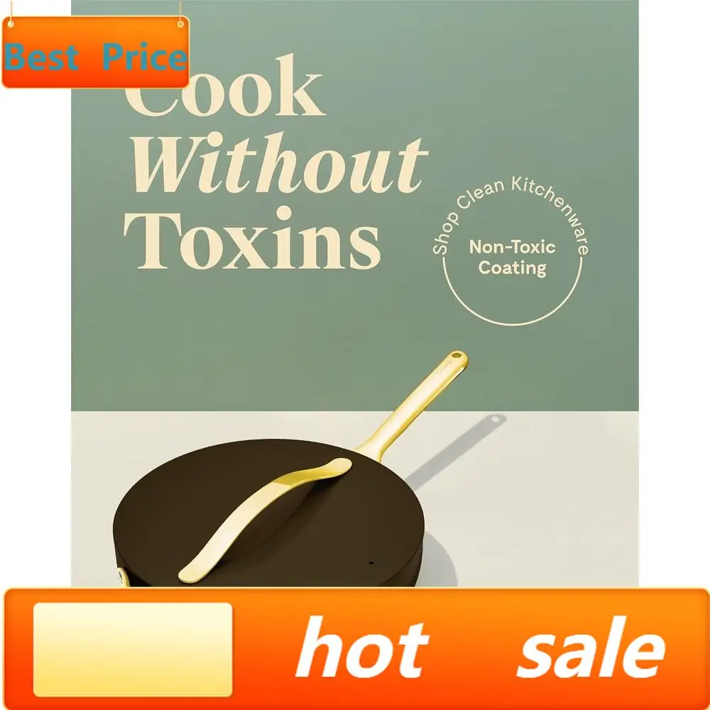 PromotionNon-Toxic 4.5 Qt Sauté Pan with Lid, Oven Safe, Suitable for All Cooktops, Black
PromotionNon-Toxic 4.5 Qt Sauté Pan with Lid, Oven Safe, Suitable for All Cooktops, Black