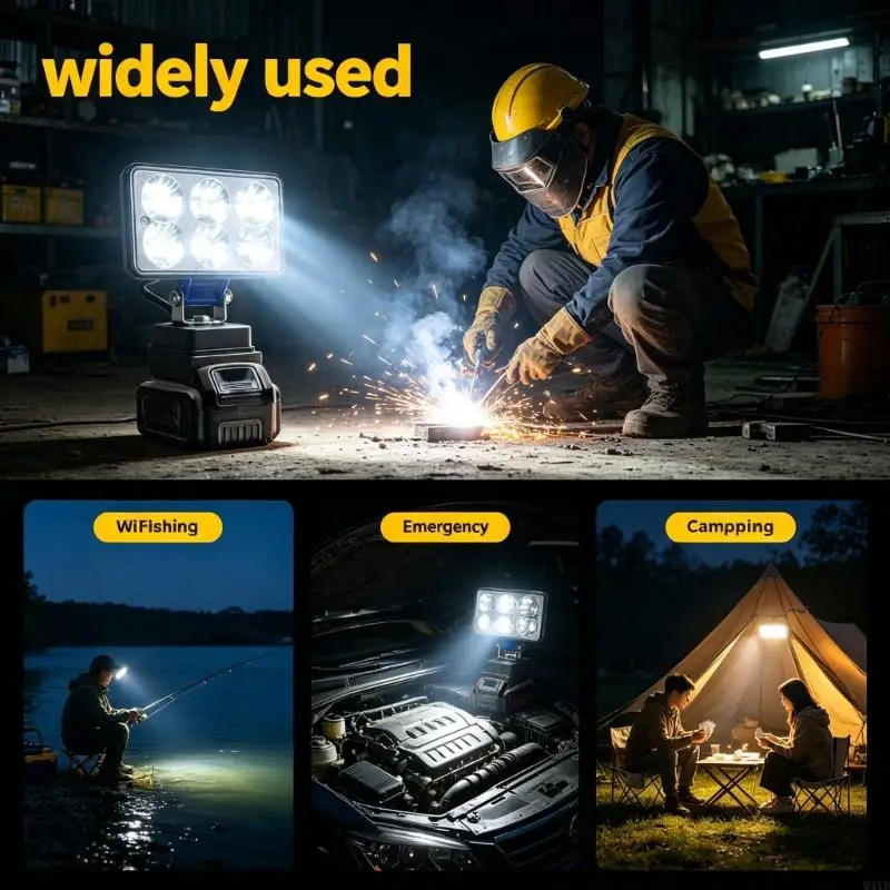 4inch 45W High Brightness Work Light with Battery Adapter and Double Light Modes Suitable for Outdoor Emergency Repair M4YD
4inch 45W High Brightness Work Light with Battery Adapter and Double Light Modes Suitable for Outdoor Emergency Repair M4YD