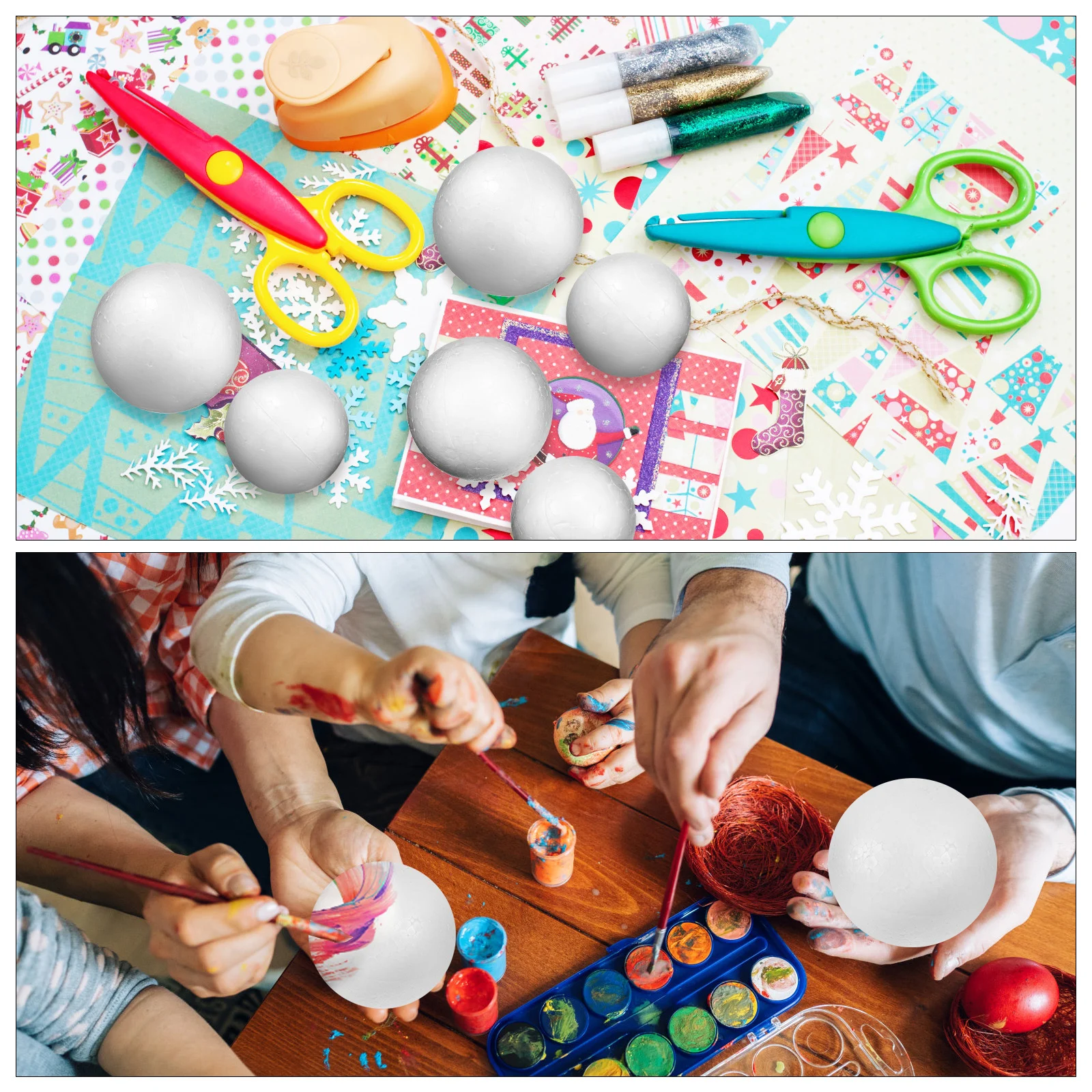 6pcs Foam Balls Craft Supplies Easy DIY Projects Children Activities Home Decor Christmas Celebrations Paintable
6pcs Foam Balls Craft Supplies Easy DIY Projects Children Activities Home Decor Christmas Celebrations Paintable